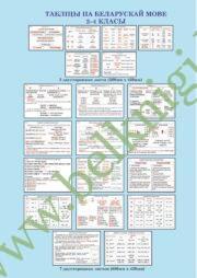 Табліцы по беларускай мове. 2-4 класы. (ЦВЕТНАЯ)